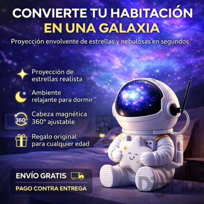 🌙 Astronauta Proyector sentado 🌌¨Convierte tu habitación en galaxia¨🚀