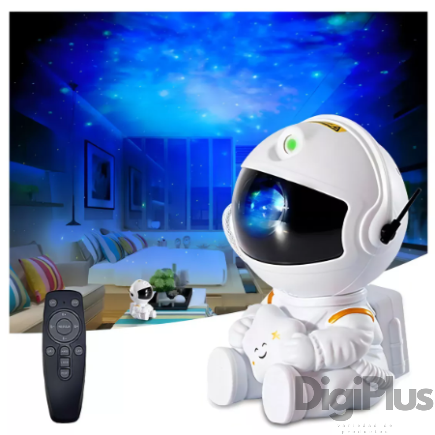 🌙 Astronauta Proyector sentado 🌌¨Convierte tu habitación en galaxia¨🚀