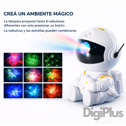 🌙 Astronauta Proyector sentado 🌌¨Convierte tu habitación en galaxia¨🚀