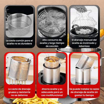 Olla Freidora Antisalpicaduras